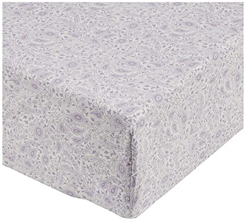 Amazon Basics FTD, Sábanas Ajustables, 180 x 200 x 30 cm, Lavanda Paisley