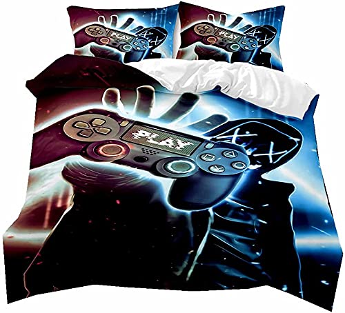 Stillshine. 2/3 Piezas Juego De Cama De Funda De Edredón Y Funda De Almohada Funda Nórdica Gamer...