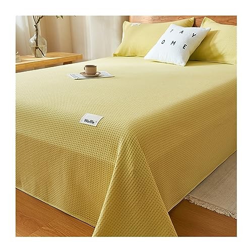 S&aacute;bana encimera solo individual/doble, queen king tama&ntilde;os de cama 100% algod&oacute;n gofre s&aacute;bana...