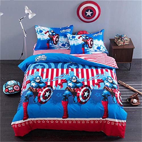 FWDDDEQ&reg; Ropa De Cama 3D Personaje Animado 150X200 Cm Funda N&oacute;rdica Y 2 Funda De Almohada...