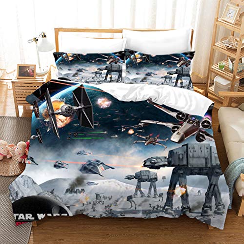 GDGM Juego de ropa de cama para ni&ntilde;os, ropa de cama, funda n&oacute;rdica + funda de almohada, con...