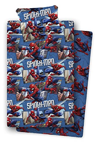 ASDITEX S.L. Juego DE S&Aacute;BANAS T&Eacute;RMICAS Cama 90 cm Spiderman CORALINA