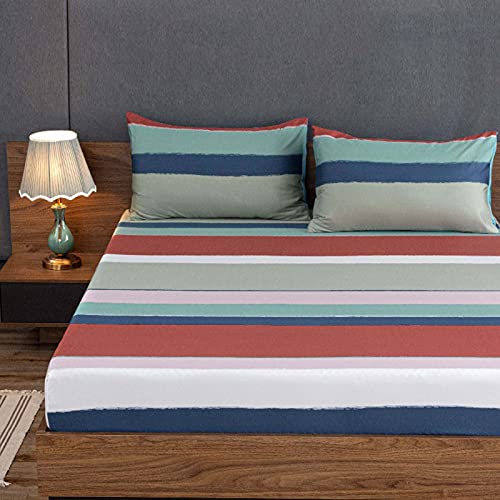 RGRE 100% Algod&oacute;n S&aacute;bana Bajera 120x190cm, S&aacute;bana Bajera Ajustable, S&aacute;bana con Bolsillos...