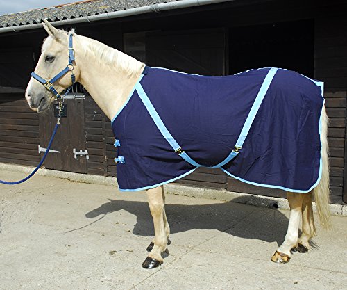 Rhinegold verano-6/6-Azul Encuadernado S&aacute;bana de Verano, 32 ES, Azul Marino con Borde Azul beb&eacute;,...