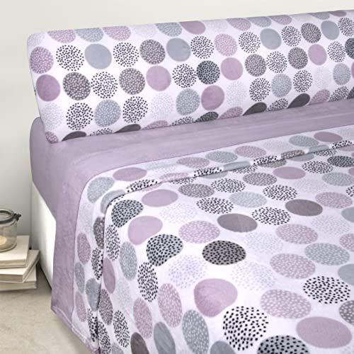 MERCURY TEXTIL- Juego de sábanas coralina, Invierno, Sábana Polar Microfibra Térmica. Sábana...