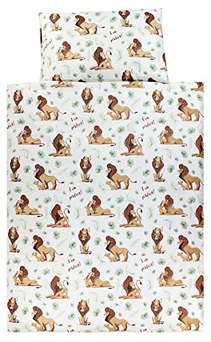 TupTam Ropa de Cama para niños y niñas Juego de 2 Piezas 100 x 135 cm + 40 x 60 cm,...