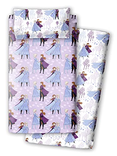 Juego de sábanas Frozen II Cama 90 cm. (composición 100% algodón)