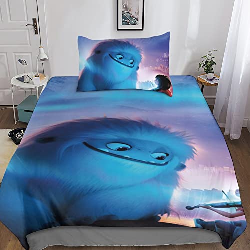 JIEJIAN Abominable Funda Nórdica De 3 Piezas, Juego De Impreso En 3D, Fundas De Almohada,...