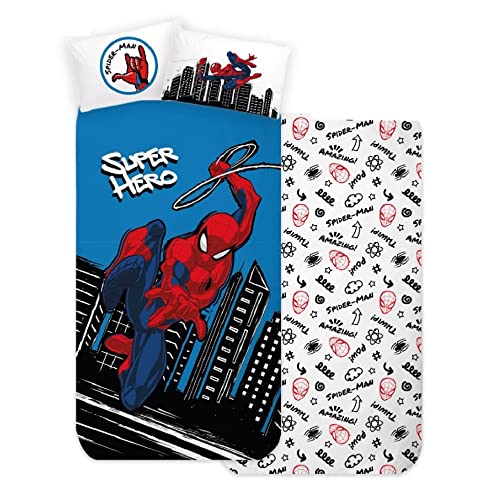 Juego de s&aacute;banas para ni&ntilde;os, juego de 3 piezas, s&aacute;bana bajera, s&aacute;banas, fundas de almohada, cama...