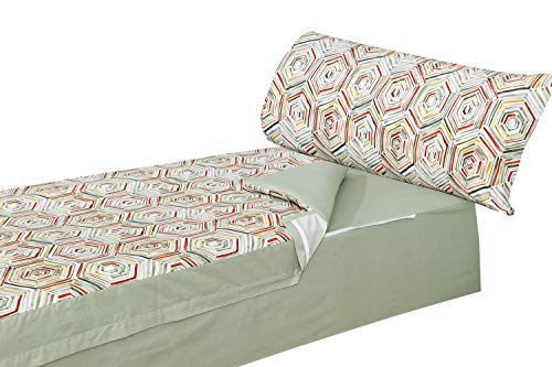 Montse Interiors, S.L. Saco nórdico Estampado con Cremallera y Bajera Ajustable Algodón 100% (para...