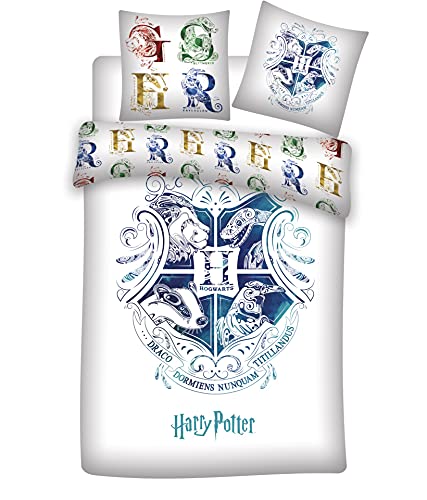 Funda Nordica Hogwarts para cama 90cm - 140x200 cm + 63x63 cm