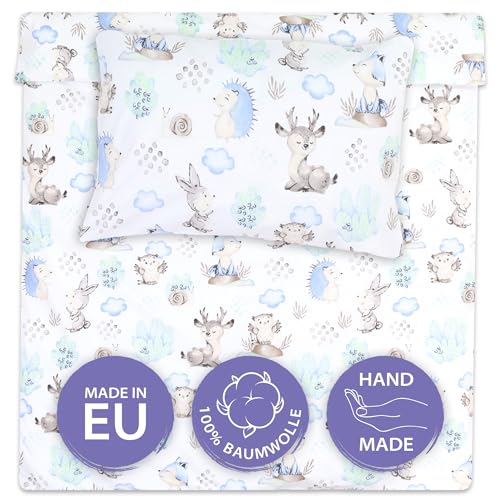 Funda nordica y Funda Almohada Infantil 100 x 135 cm - Ropa de Cama con Cremallera Juego de sabanas...