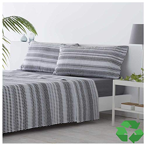 COTTON ARTean Juego de sabanas Eco Friendly Poliester Reciclado ICHURUN Cama de 160 x 190/200. 50%...