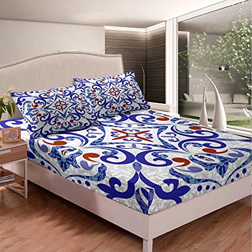 Juego de cama turco estilo oriental s&aacute;bana bajera ajustable para ni&ntilde;os y ni&ntilde;as adolescentes...