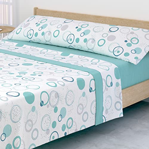 Victorio & Lucchino Juego de s&aacute;banas Coralina, t&eacute;rmica para Invierno, Tacto Suave - Modelo Irene...