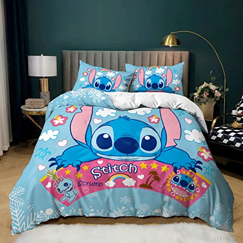 Juego De Edredón Doble Stitch Baby Bedding Set 3 PCS con Fundas De Almohada Ultra Soft Anti...