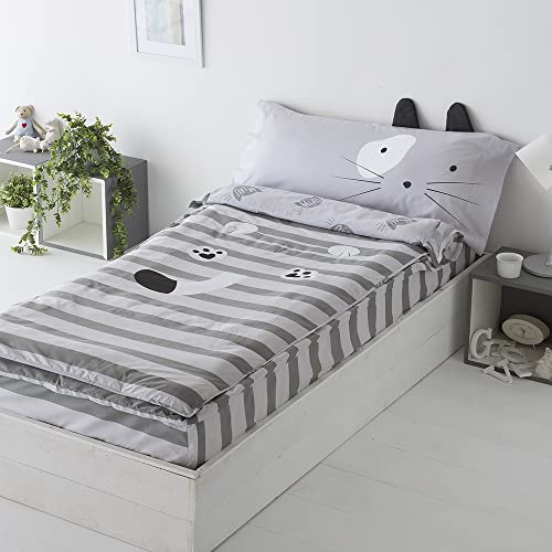 Saco nordico con Relleno Gato Cama 90 x 190/200. 50% algog&oacute;n - 50% poli&eacute;ster Saco Unido a la...