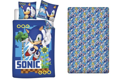 Aymax - Juego de funda nórdica de 3 piezas, 140 x 200 cm, funda de almohada de 63 x 63 cm y sábana...