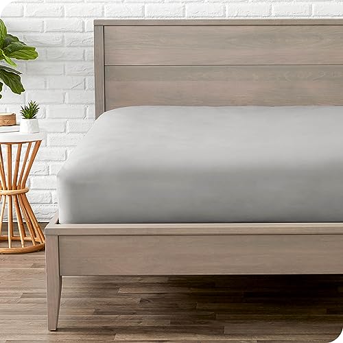 Bare Home Sábana Bajera Ajustable - Microfibra Premium 1800 - Ultrasuave Sin Arrugas - Bolsillo...