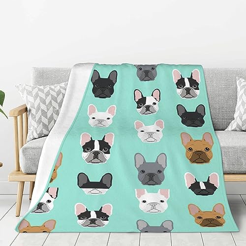 WushXiao Manta, Bulldogs franceses Bulldog franc&eacute;s, Manta de Franela c&aacute;lida Manta/Manta de Cama...