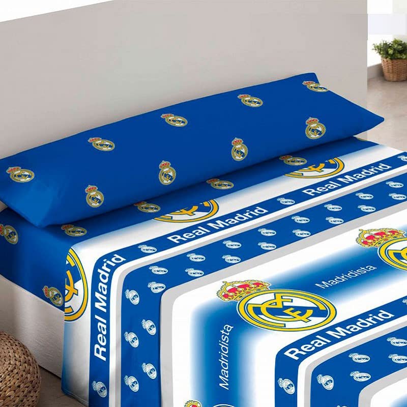 Juego de sábanas Real Madrid 3/Piezas, Medida: Cama de 150x200cm.